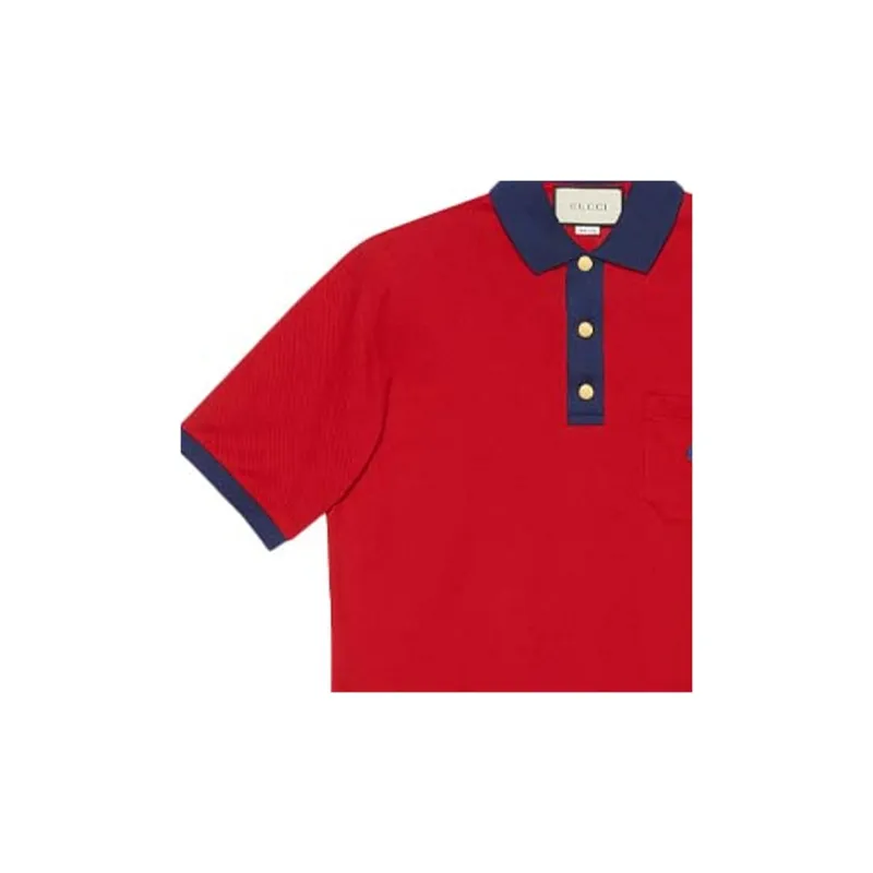 GUCCI Polo Shirts Men Red-4