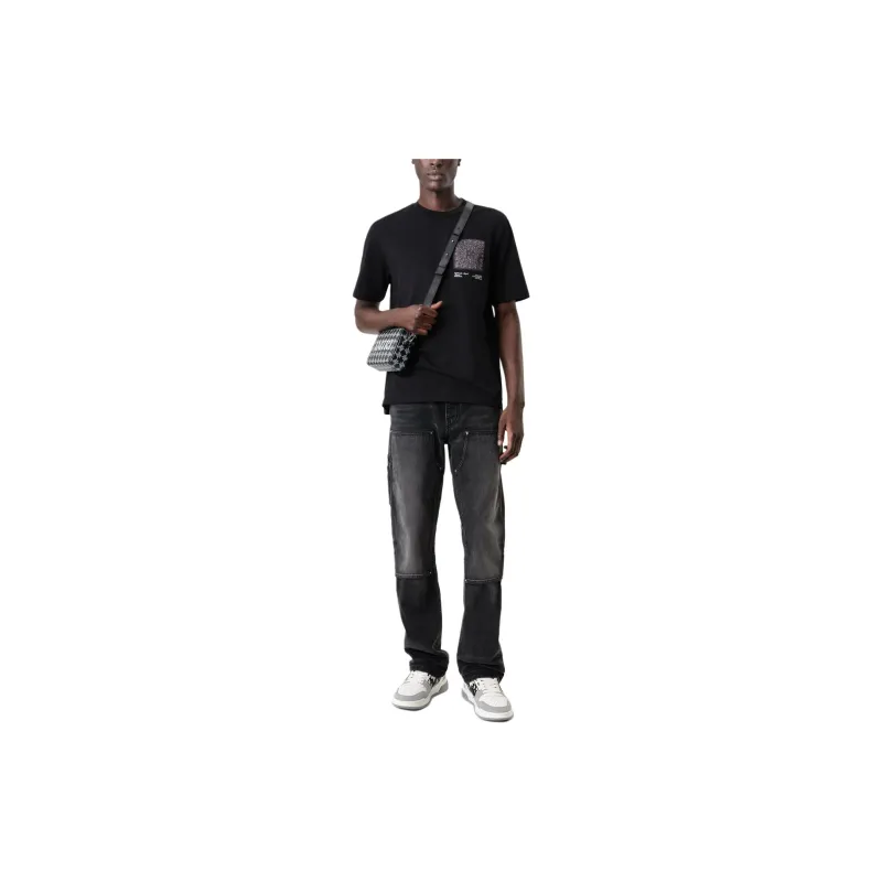 AMIRI Bandana appliqué Cotton T shirt-1