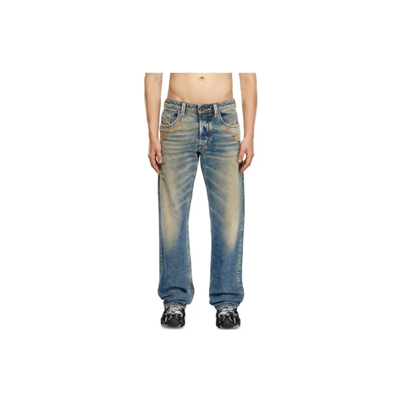 DIESEL 1985 Larkee Distressed Straight Jeans-1