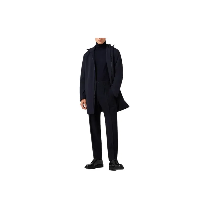 GIORGIO ARMANI Concealed Fastened Straight Hem Parka-2