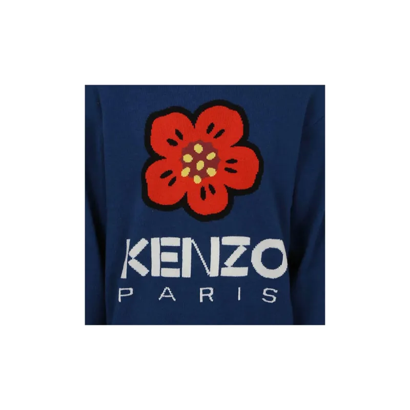 KENZO Boke Flower Intarsia Knitted Crewneck Jumper-5