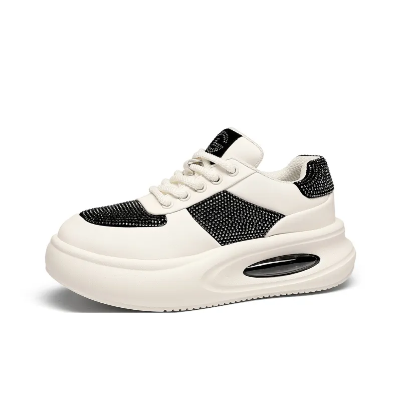 GOLDLION Anti Slip And Wear Resistant Height Increasing Low Top Casual Shoes Women's-1