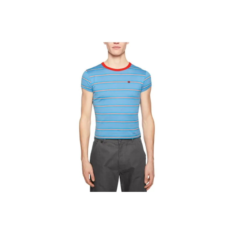 Acne Studios 2024 Autumn/Winter Collection T Shirt Unisex Sea Blue-1