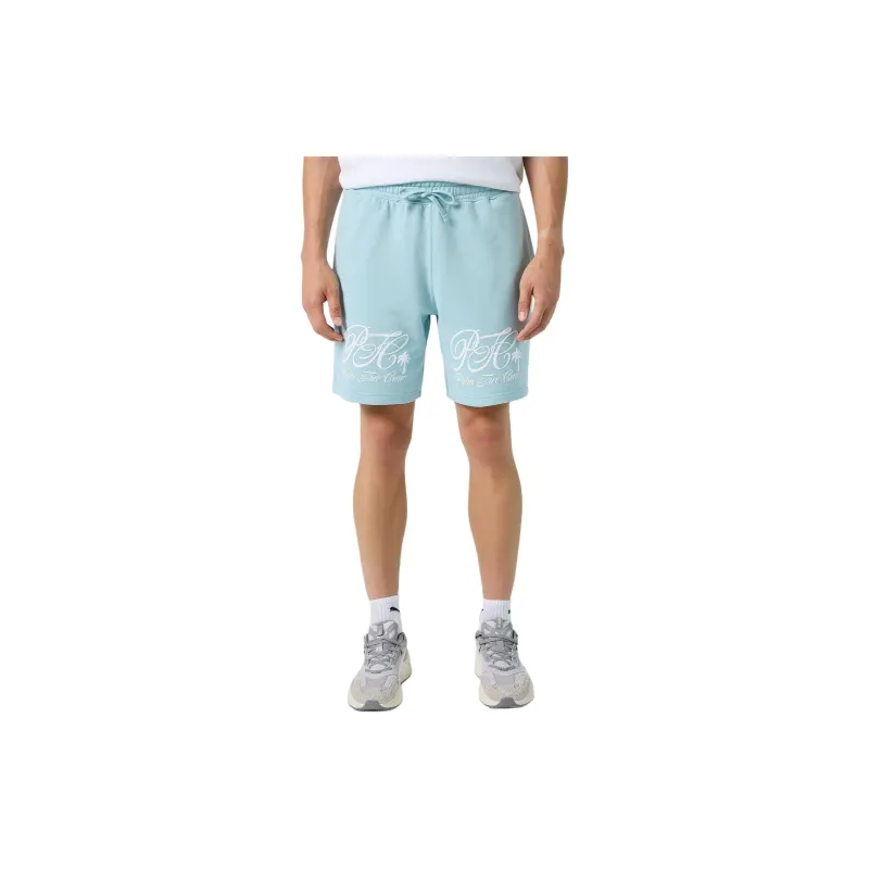 PUMA X Palm Tree Crew Casual Shorts Men's Cyan-3