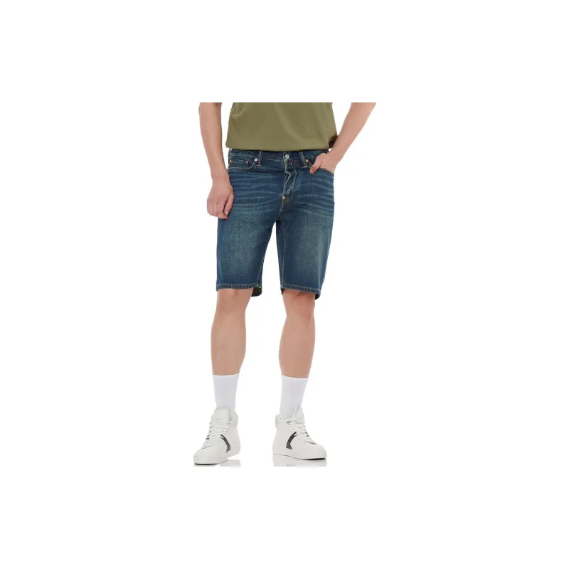 EVISU Denim Shorts Men Denim Blue-2