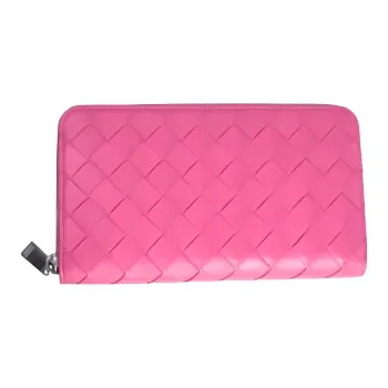 Bottega Veneta Lambskin Wallet Women's Pink