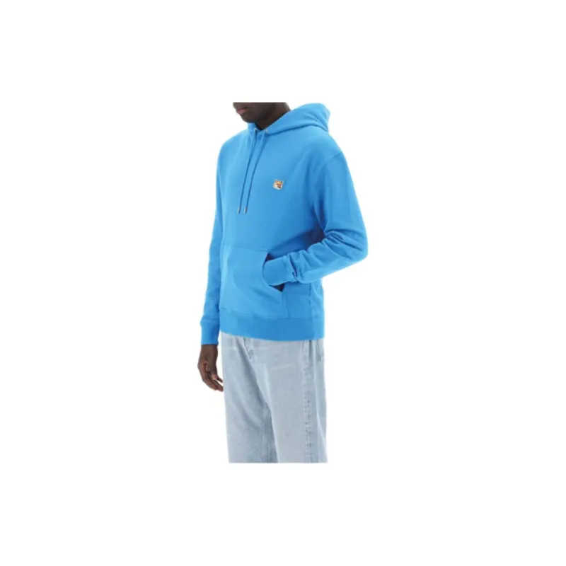 Maison Kitsune Fox Head Patch Drawstring Hoodie-3