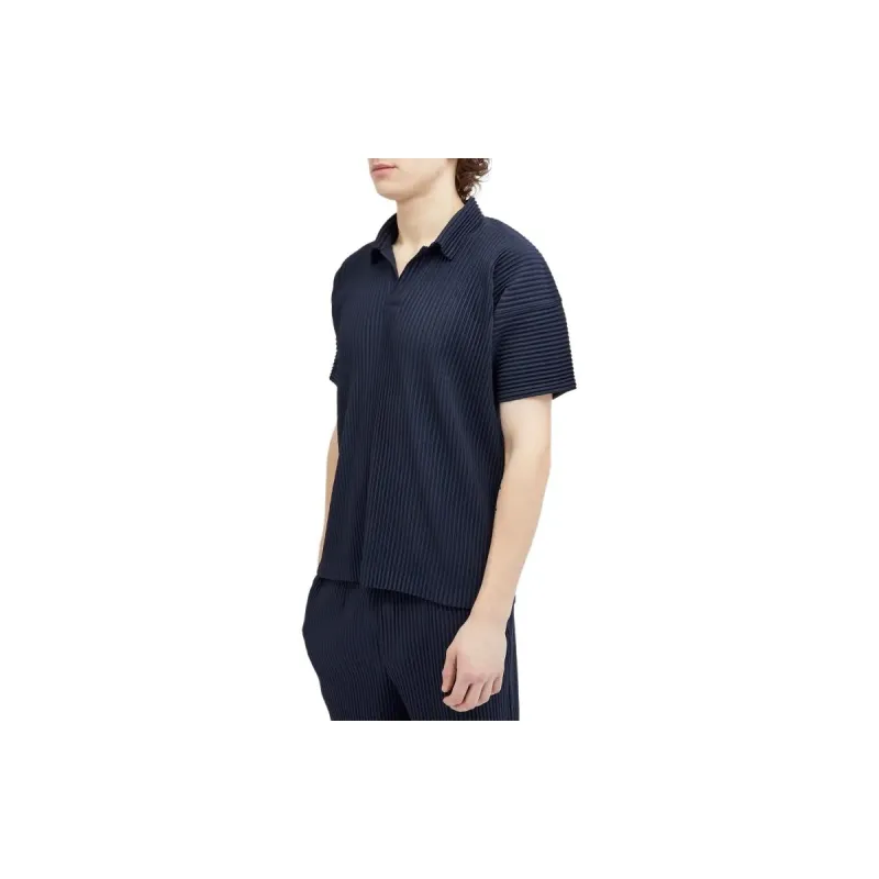 ISSEY MIYAKE Polo Shirt Men Marine Blue-3