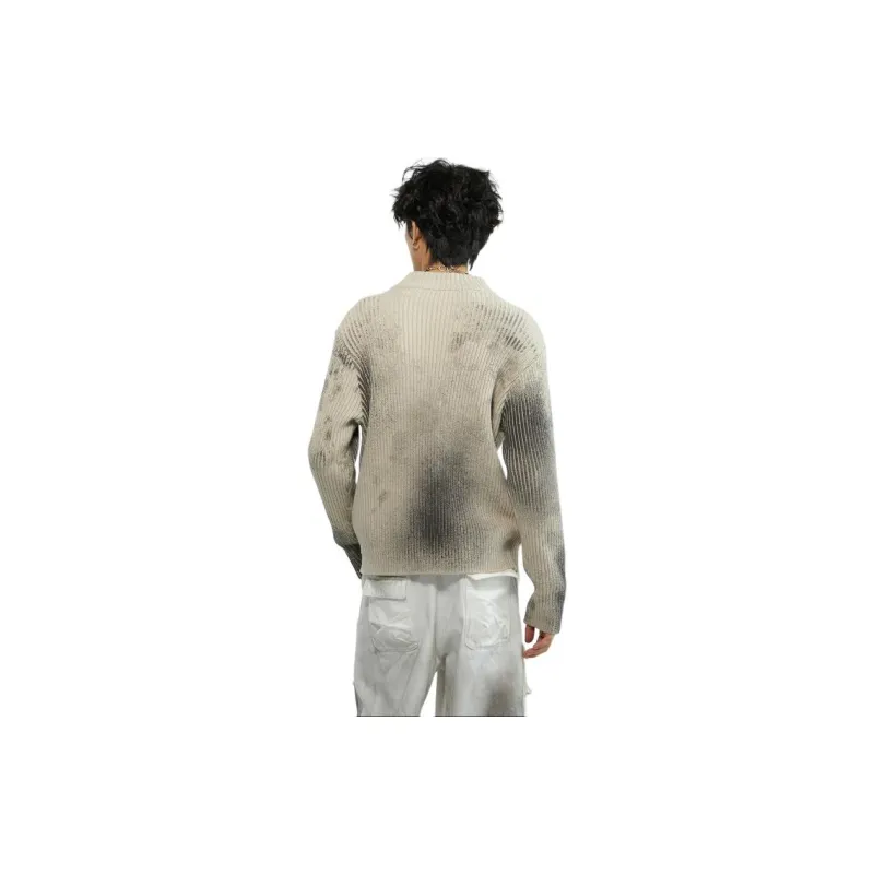 WULISHAONIAN Sweater Unisex Gray Apricot-2