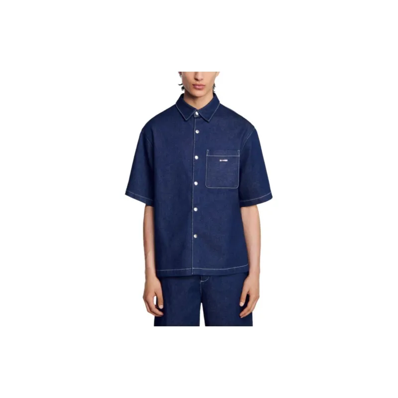 Sandro Shirts Men Original Denim-1