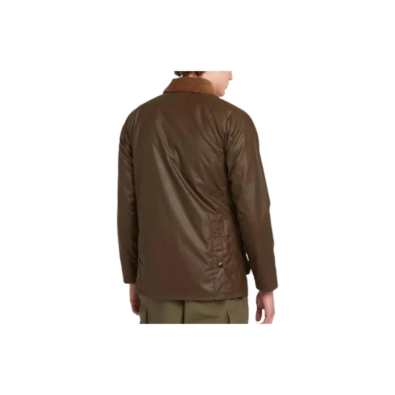 BARBOUR Leather Jacket Men's Brown-3