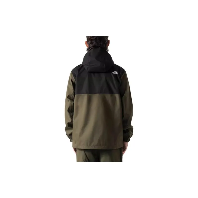 THE NORTH FACE City Outdoor Collection Hiking Waterproof And Windproof Windbreaker Jacket Men's Black Green Multicolor-3