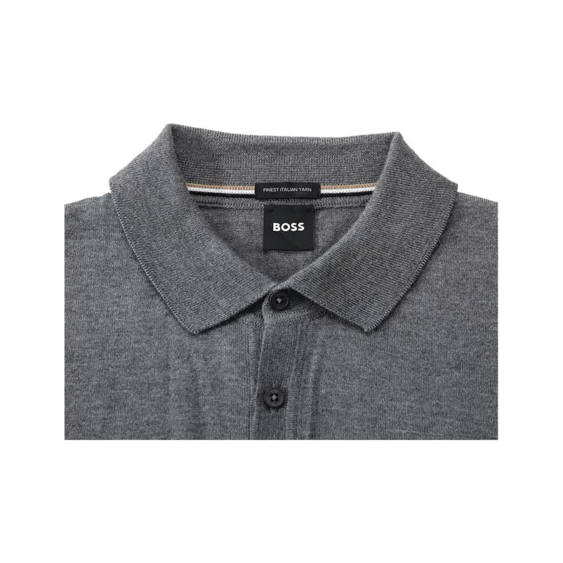 HUGO BOSS Lancione Virgin Wool Polo Shirt-5