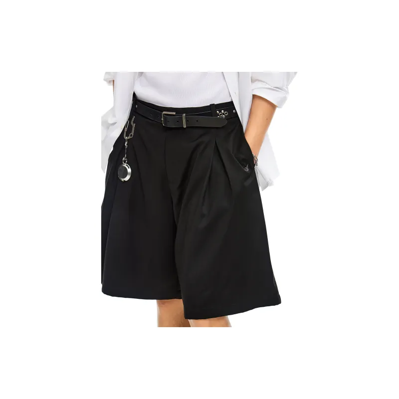 ROARINGWILD ARCH Casual Shorts Unisex Black-4