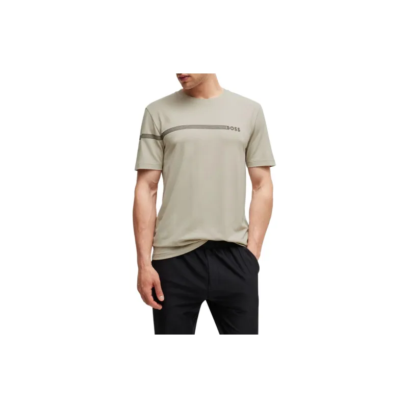 HUGO BOSS Logo Detailed Crewneck T Shirt-2