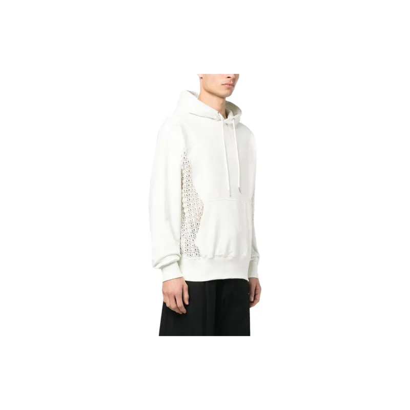 ANDERSSON BELL Lace Detailed Drawstring Hoodie-3