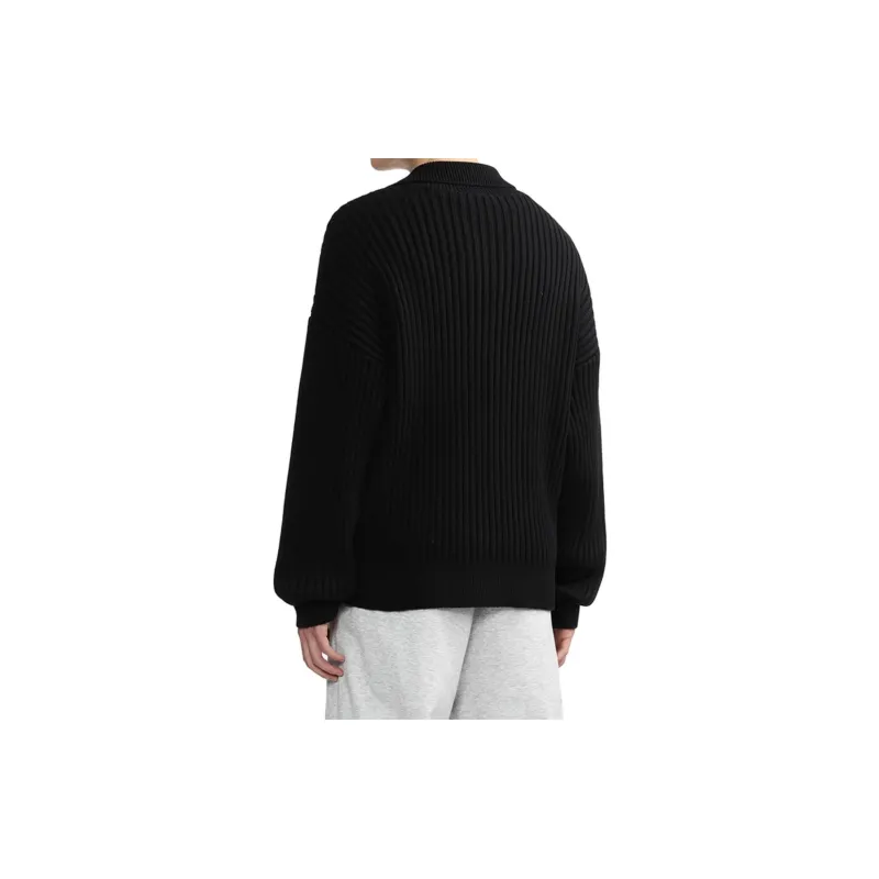 FIVE CM Logo embroidered Ribbed knit Cotton Sweatshirt-3