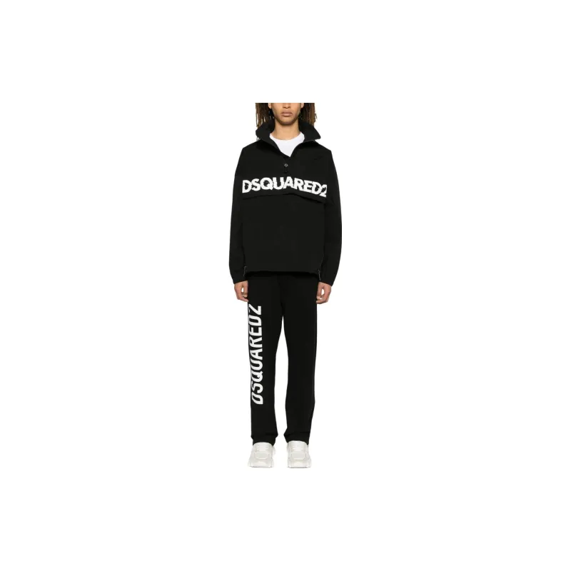 DSQUARED 2 Logo Printed High Neck Jacket-1