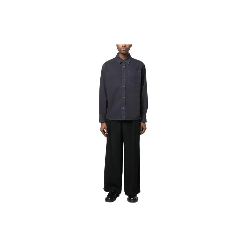 A.P.C Shirts Men Charcoal Black-1