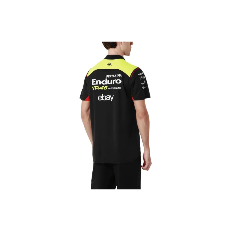 Kappa x VR46 LIANMINGKUAN Polo Shirt Men's Black-5