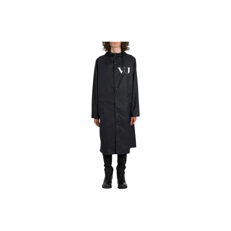 Valentino Trench Coats Men Black-1