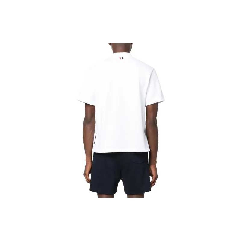 THOM BROWNE Rwb Pocket Trim Polo Shirt-2