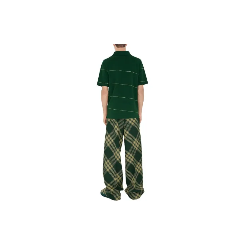 Burberry Striped Cotton Polo Shirt-3