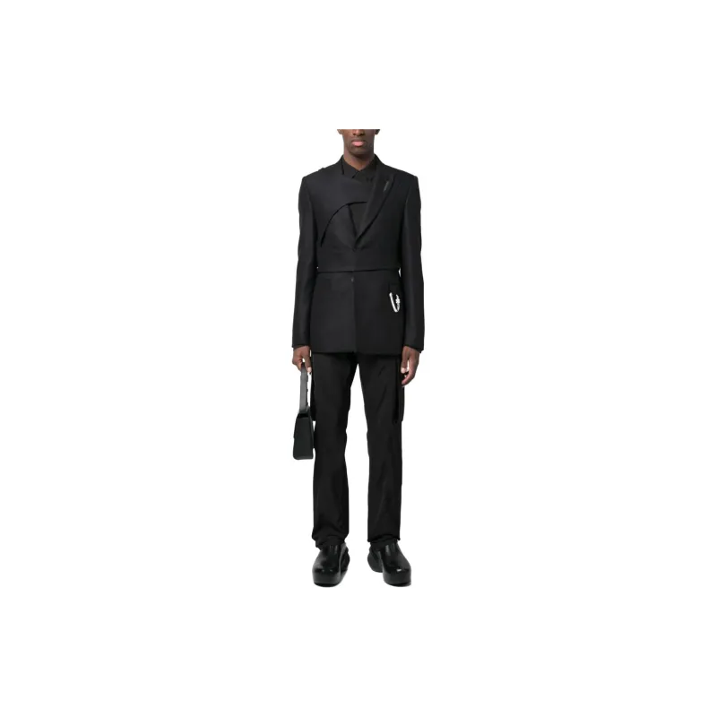 HELIOT EMIL Carabiner detail Striped Blazer-2