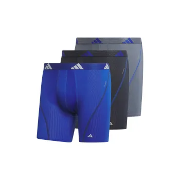 Adidas Free Shipping With AdiClub Performance Mesh Graphic Boxer Briefs 3 Pack