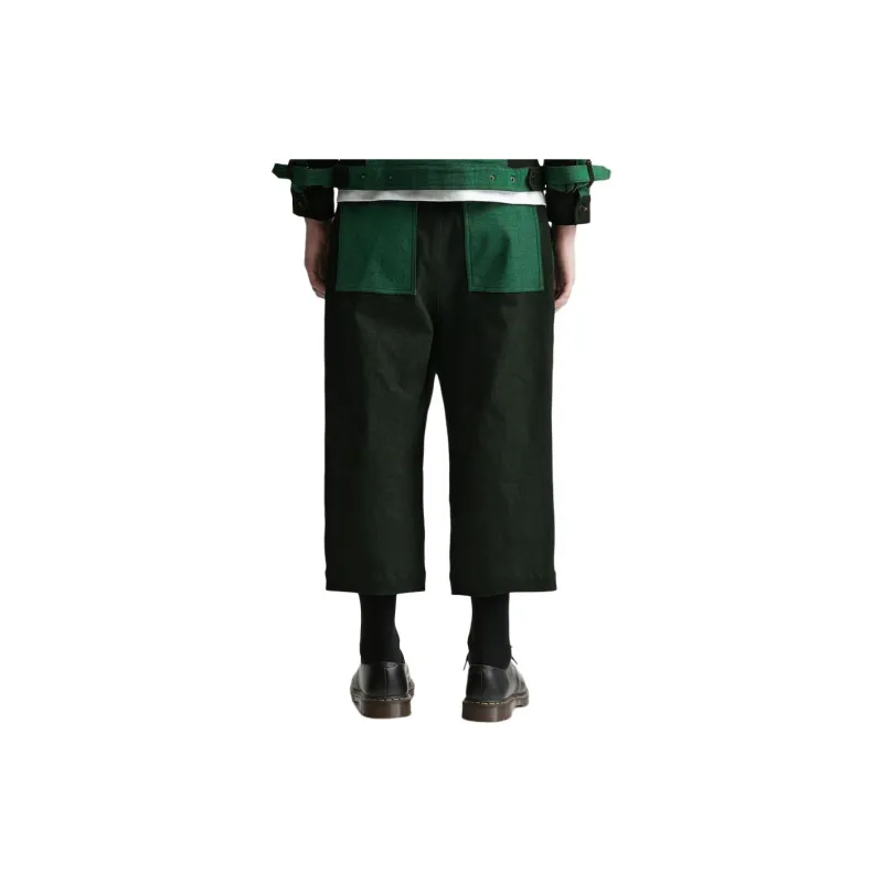 FRIED RICE Casual Pants Unisex Green-3