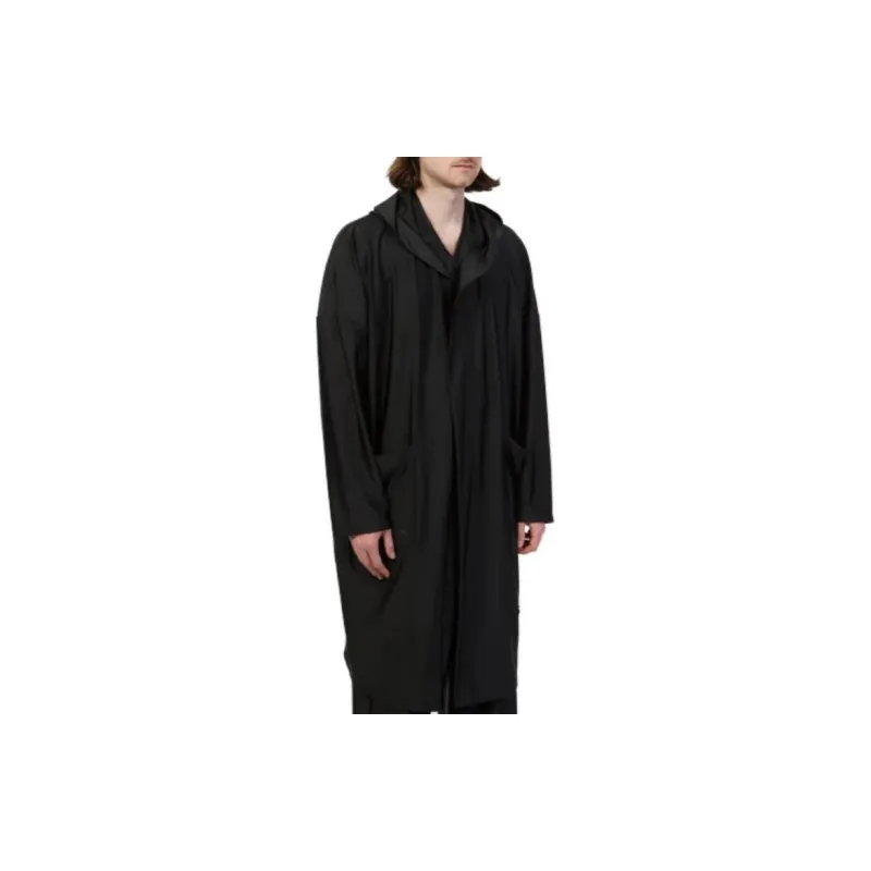 FUMITO GANRYU Logo patch Rain Coat-3