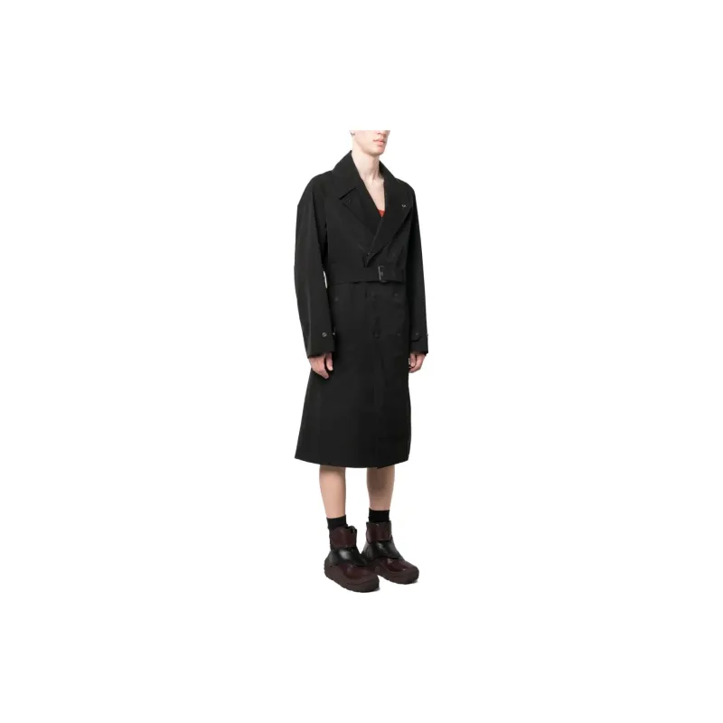 Burberry Trench Coats Men Black-3