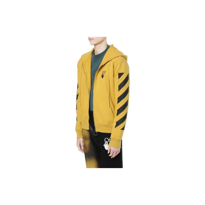 OFF-WHITE FW20 Sweatshirts Men Ginger Yellow-3