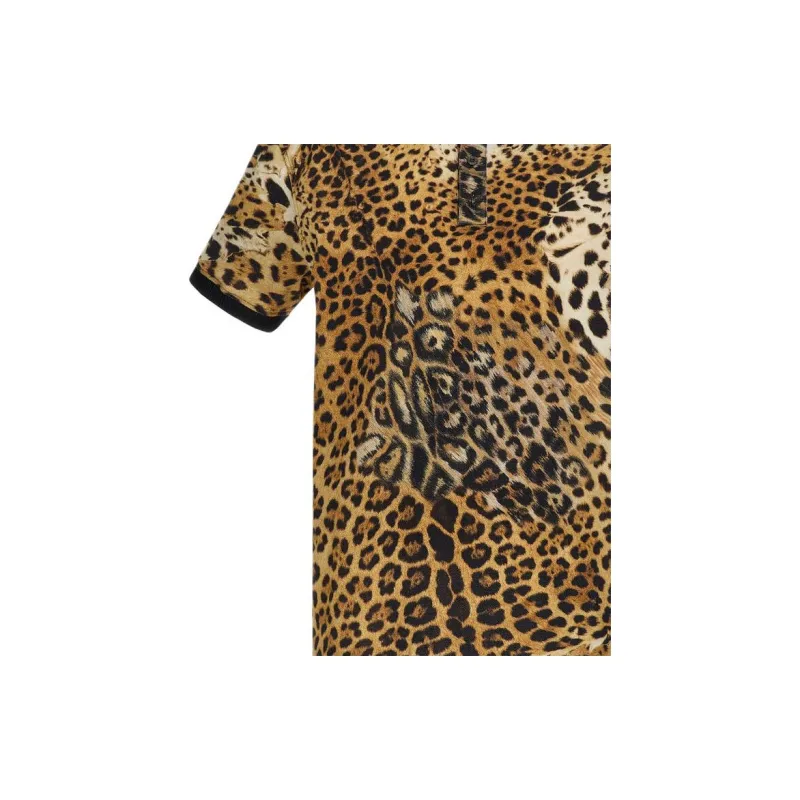 Roberto Cavalli Leopard print Polo Shirt-5