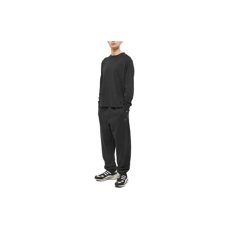 Y-3 Logo-patch Cotton Track Pants-1