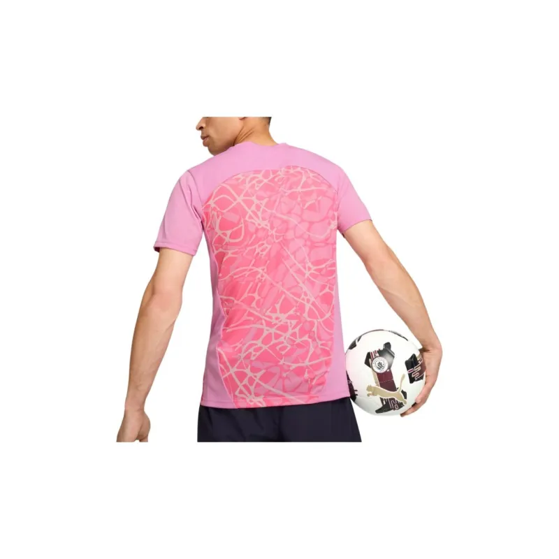 PUMA Manchester City SS24 Pre match Short Sleeve Jersey Soccer Jersey Men's Pink-3