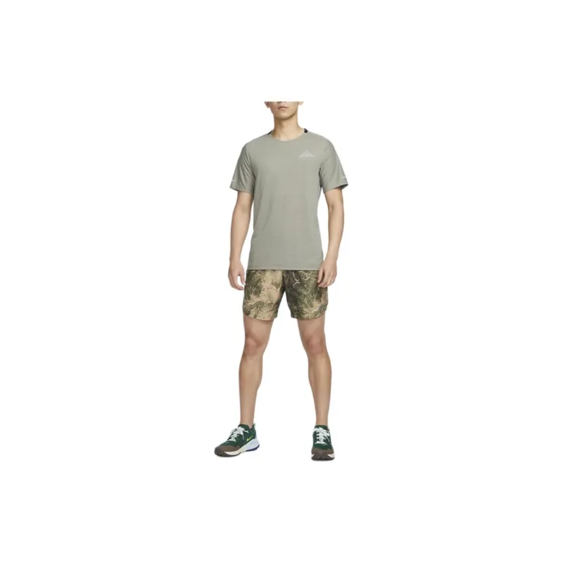 Nike Stride Casual Shorts Men's Medium Olive Green/Black-2