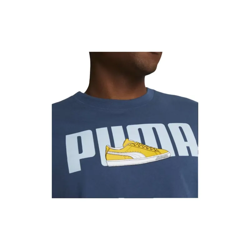 PUMA Tennis Design T-Shirt Men's Ink Blue-5