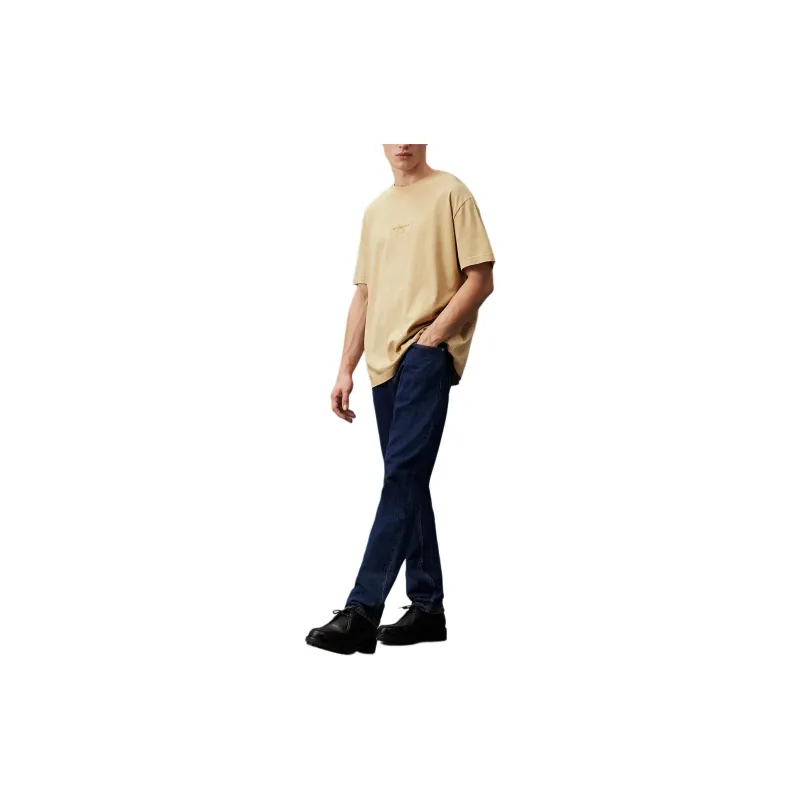 CALVIN KLEIN T Shirt Europe Version Men's Light Khaki-1
