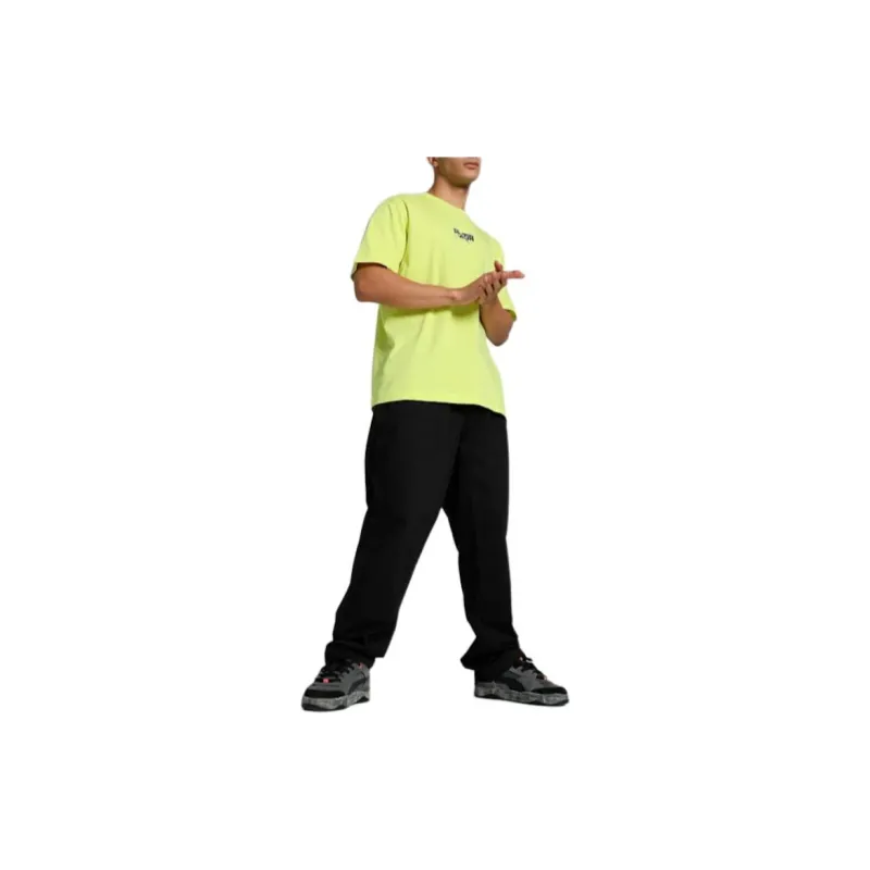 PUMA Essentials T-Shirts Men Lime Green-2