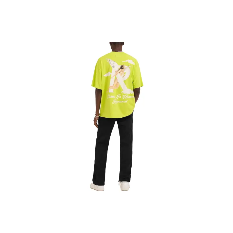 REPRESENT T Shirts Men Neon Green-3