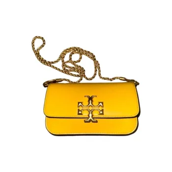 TORY BURCH Cow Leather Cell Phone Pouch, Shoulder Bag, Crossbody Bag Women's Yellow