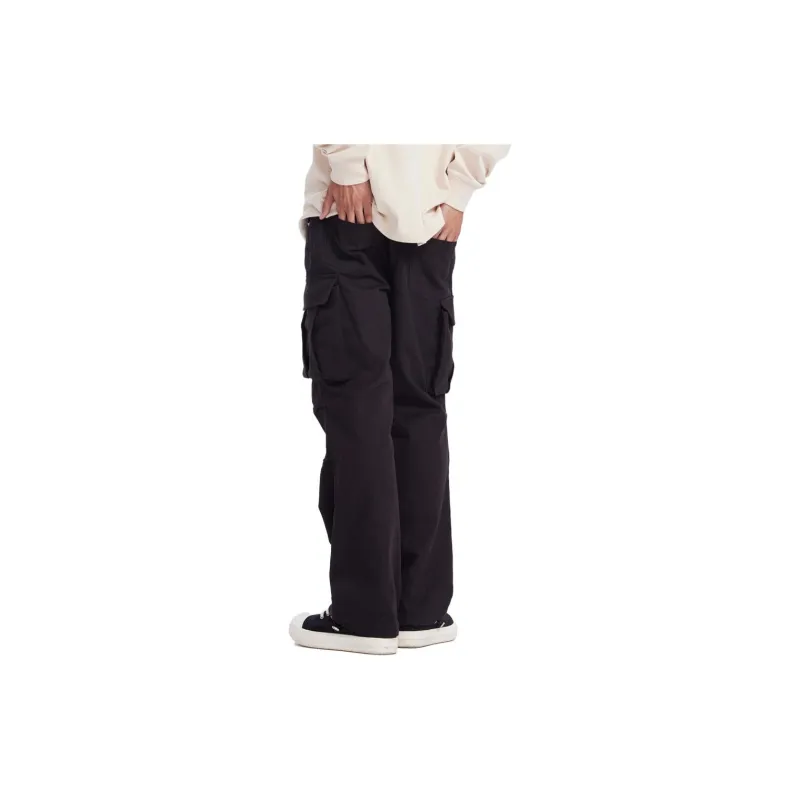 WAITINGWAVE Cargo Pants Men's Black-3