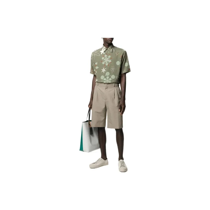 FENDI Shirts Men Green-1