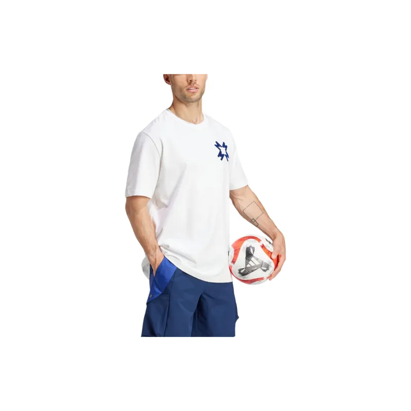 Adidas Manchester United T Shirts Men White-3