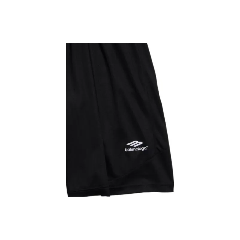 Balenciaga Casual Shorts Loose Fit Style Men's Black-6