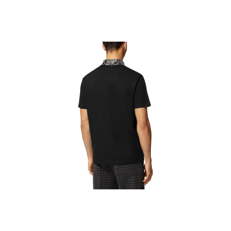 VERSACE Polo Shirts Men Black-3