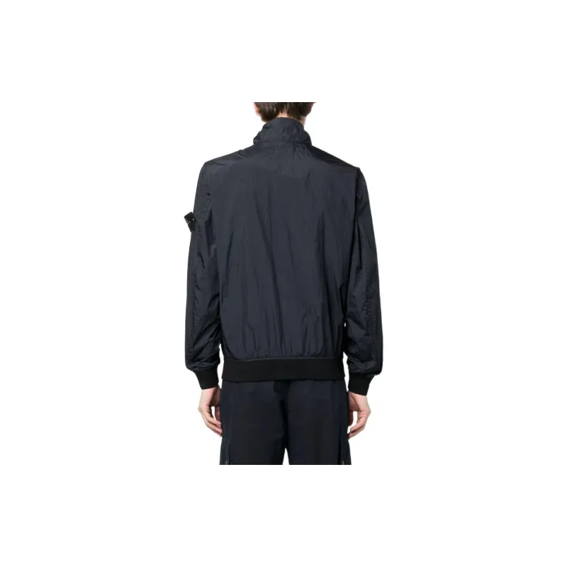 STONE ISLAND Logo patch Sleeve Bomber Jacket-2