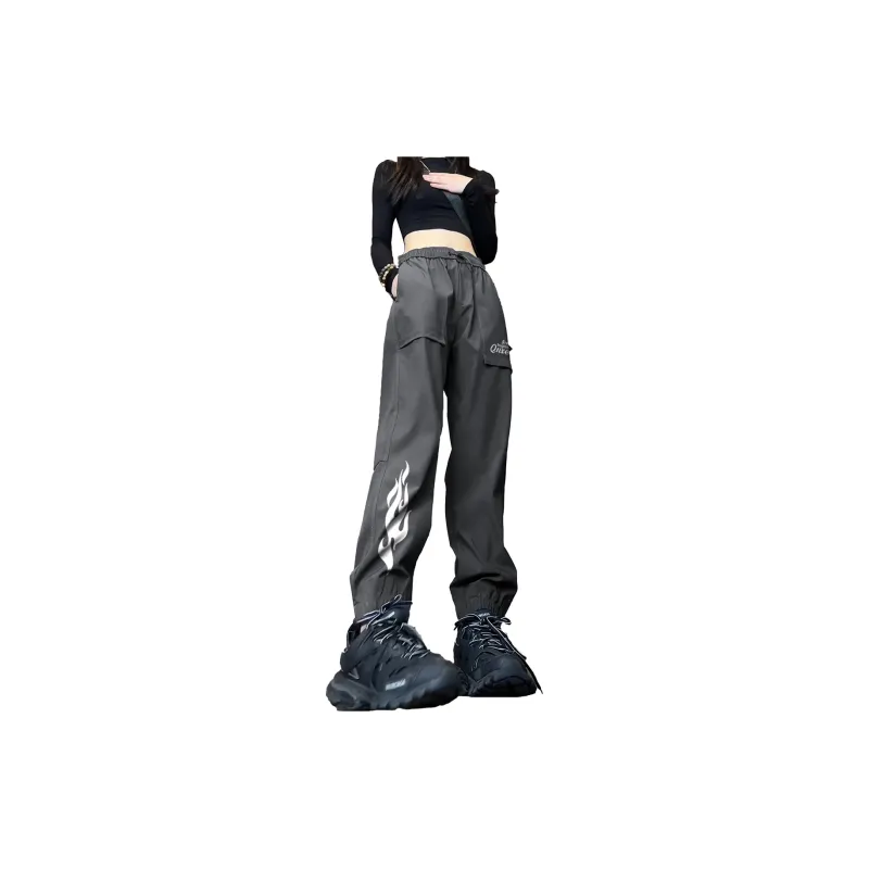 Qnxeey Casual Pants Unisex-4