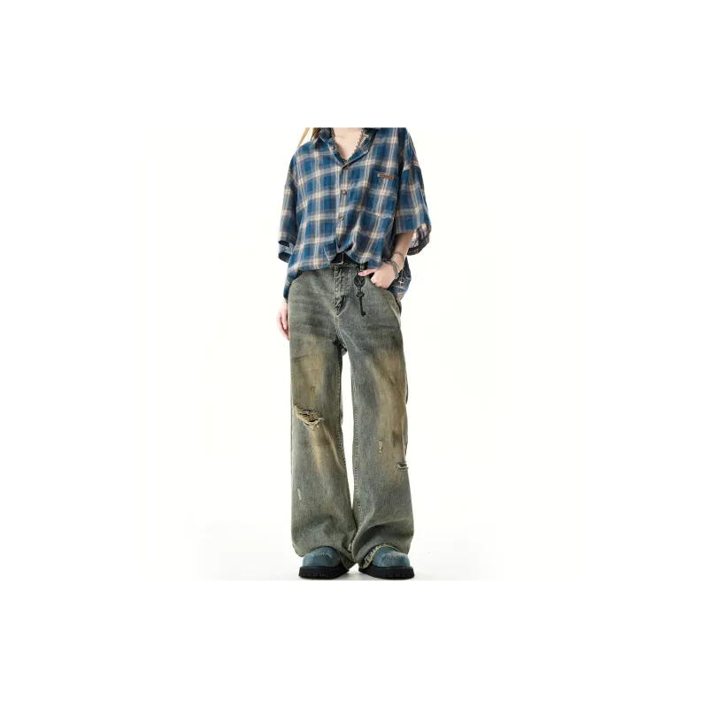 GBXM Jeans Unisex Washed Blue-4
